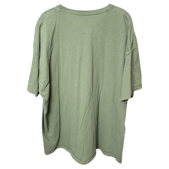 Beer Bear Antler Graphic Tee Green Gildan Heavy Cotton - 3XL - Picture 2 of 7